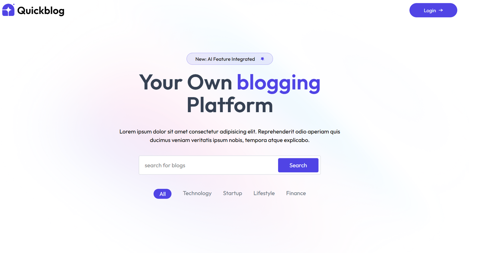 AI Powered Blog App