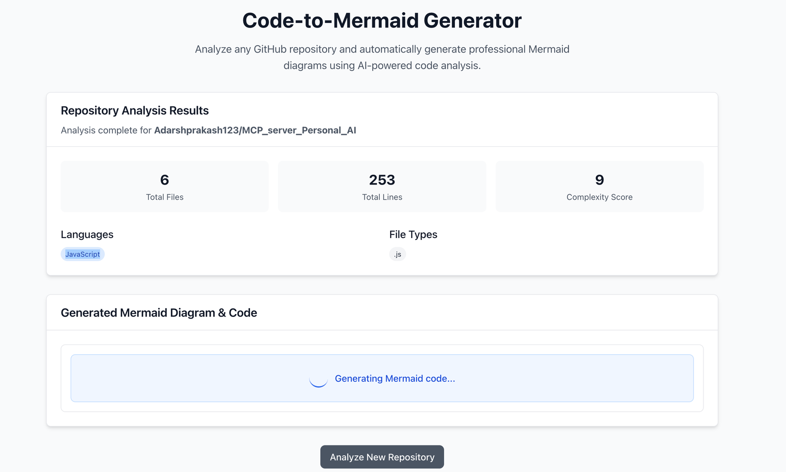Code-to-Mermaid Generator